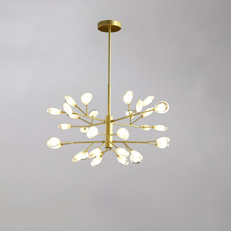 Acrylic Led Chandelier Pendant Light - Minimalist Tree Branch Design For Living Room Ceiling Lamp 32