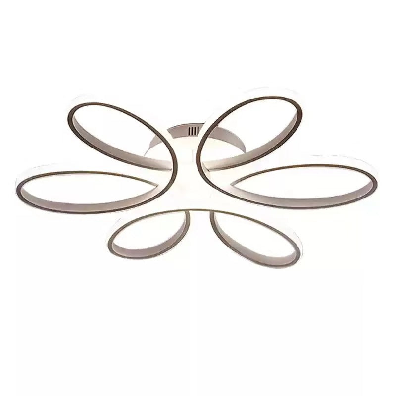 Metal Flower LED Flush Mount Ceiling Light for Living Room - Minimalistic & Semi Flush Design