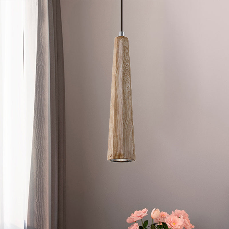 Alshain - Nordic Nordic 1 Light Pendant Lighting with Concrete Shade Black/Grey/Brown Tapered Hanging Ceiling Light