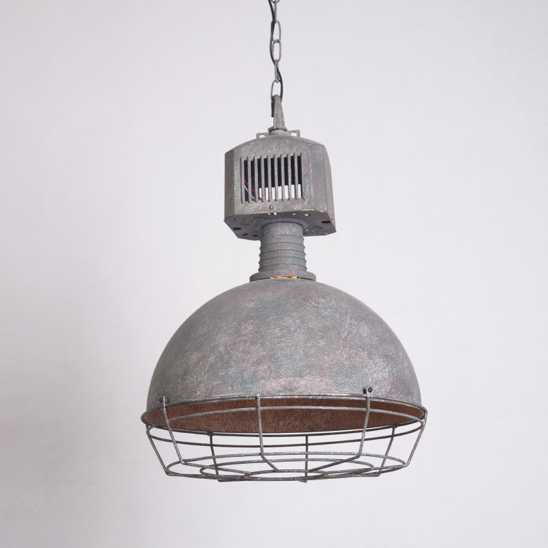 Industrial Metal Pendant Ceiling Lamp: Single-Shade Suspension Lighting for Bistro