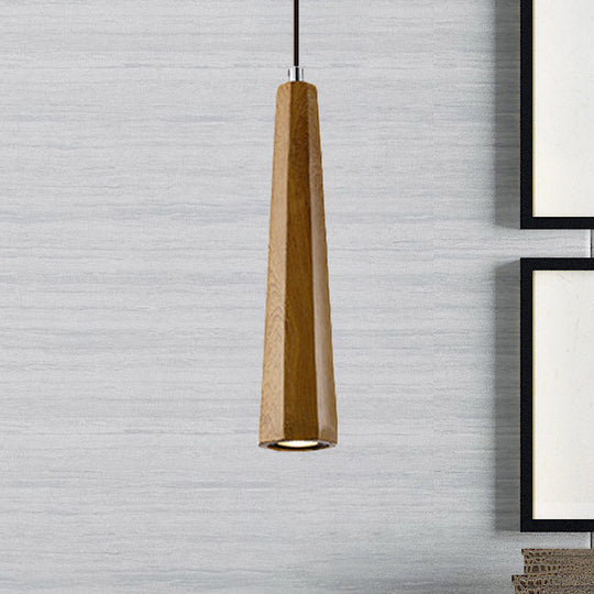 Alshain - Nordic Nordic 1 Light Pendant Lighting with Concrete Shade Black/Grey/Brown Tapered Hanging Ceiling Light