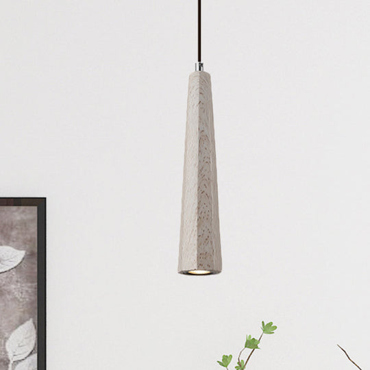 Alshain - Nordic Nordic 1 Light Pendant Lighting with Concrete Shade Black/Grey/Brown Tapered Hanging Ceiling Light