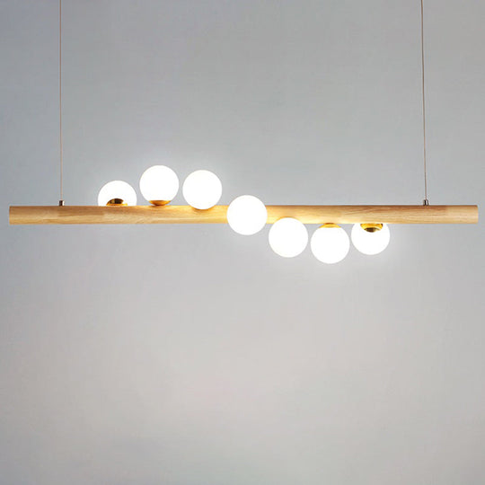 Minimalistic Milk Glass Suspension Light: Elegant Jewelry Pendant For Dining Room