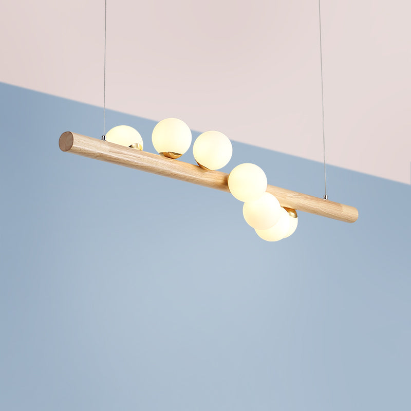 Minimalistic Milk Glass Suspension Light: Elegant Jewelry Pendant For Dining Room