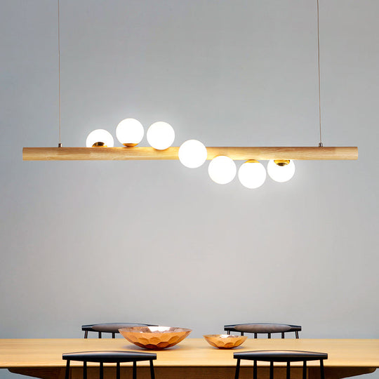 Minimalistic Milk Glass Suspension Light: Elegant Jewelry Pendant For Dining Room