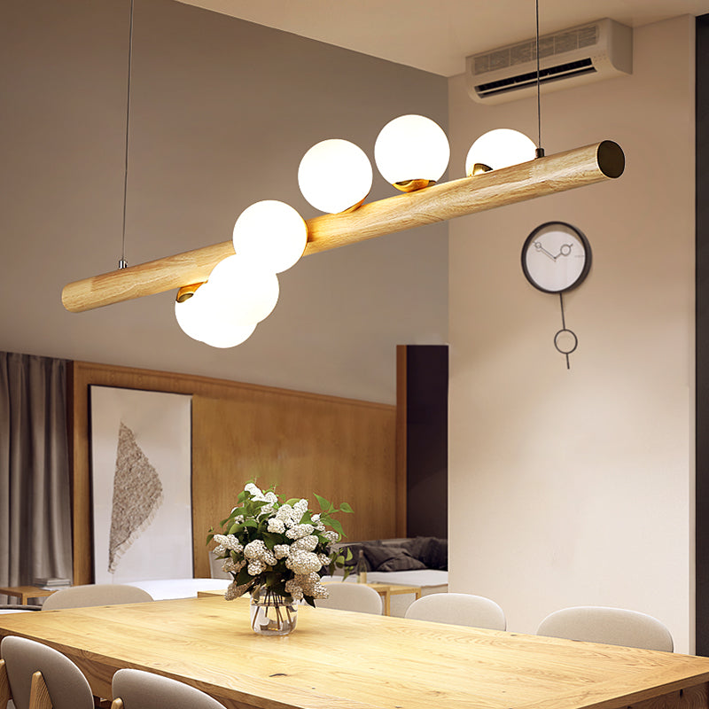 Minimalistic Milk Glass Suspension Light: Elegant Jewelry Pendant For Dining Room