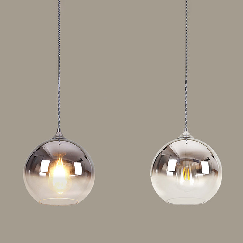 Nordic Spherical Dining Room Hanging Light Chrome / 8 Pendant Lighting