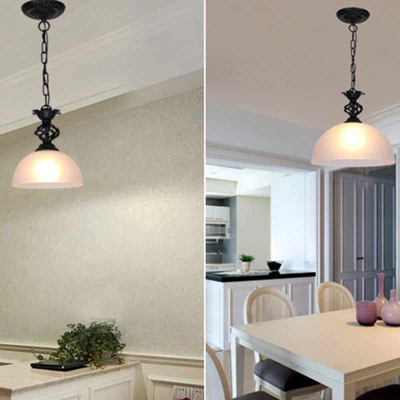 Hand-Crafted Mediterranean Glass Pendant Light For Restaurants