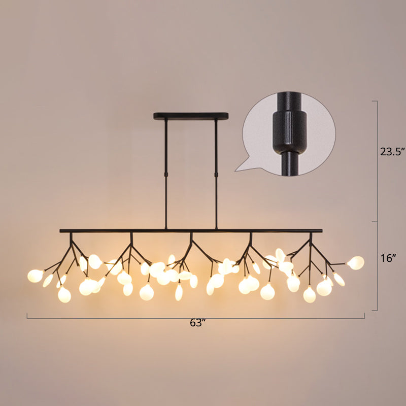 Minimalistic Acrylic Twig Ceiling Pendant Light - Island Lighting Ideas For Dining Room