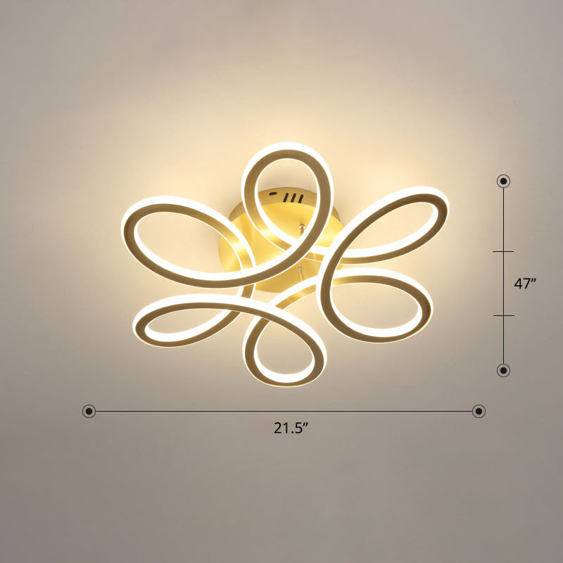 Simplicity Floral LED Ceiling Flush Light Fixture for your Bedroom