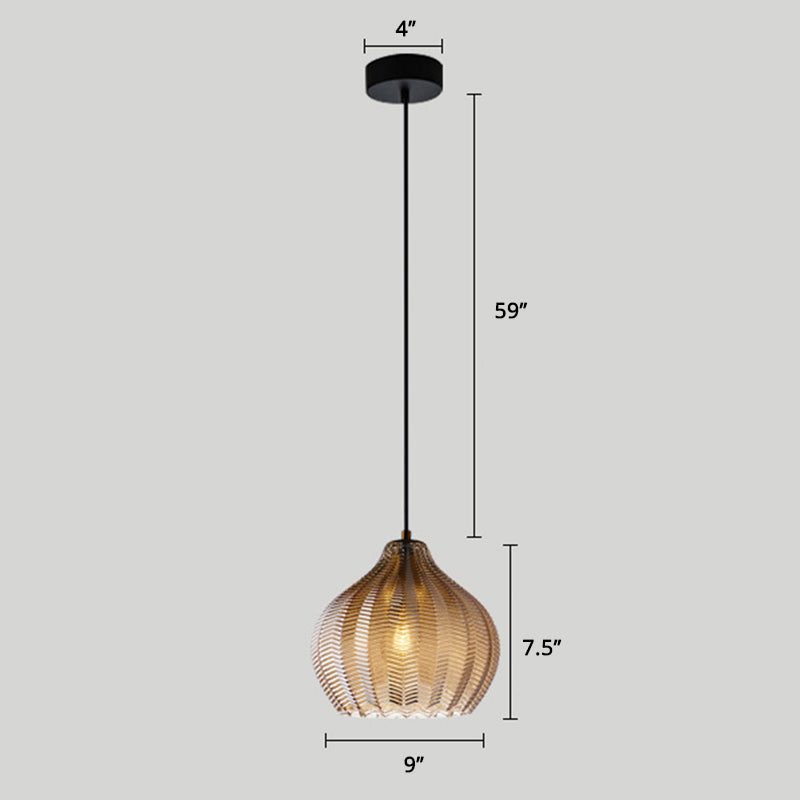 Grumium - Nordic Style Wavy Glass Pendant Ceiling Light - Dining Room DÃ©cor