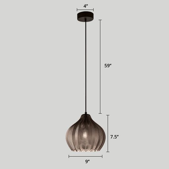 Grumium - Nordic Style Wavy Glass Pendant Ceiling Light - Dining Room DÃ©cor