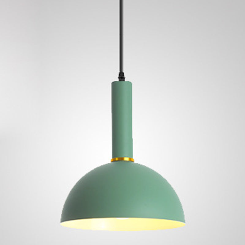 Nordic Style Single Suspension Metal Shaded Pendulum Light - Perfect For Dining Room Lighting