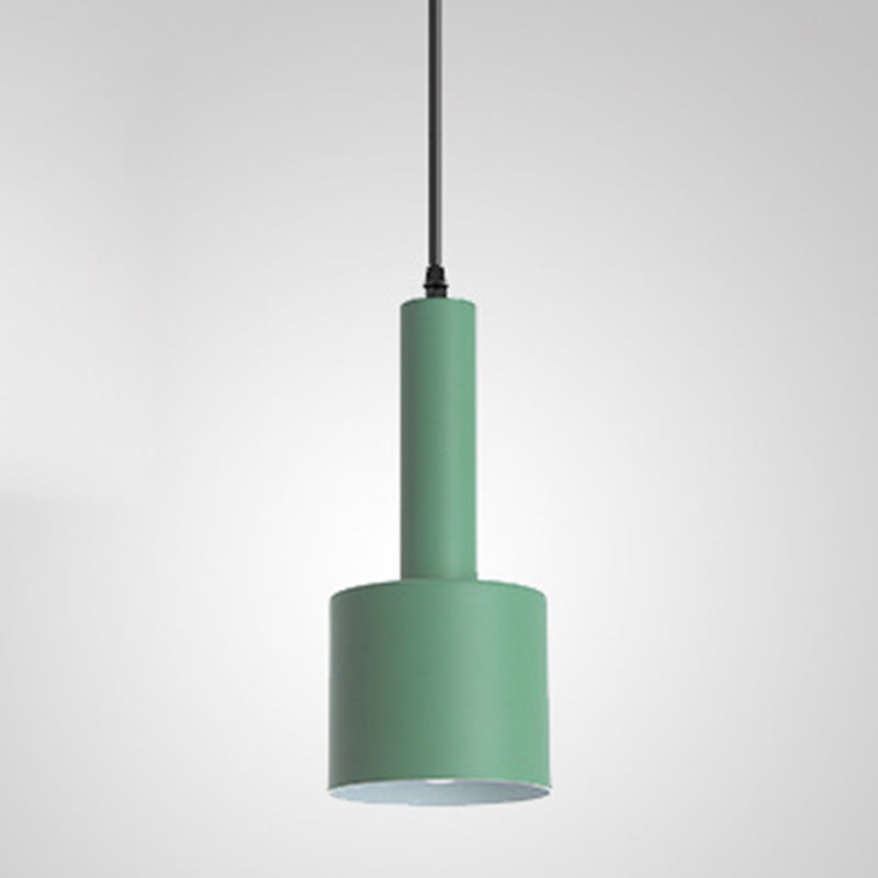 Nordic Style Single Suspension Metal Shaded Pendulum Light - Perfect For Dining Room Lighting