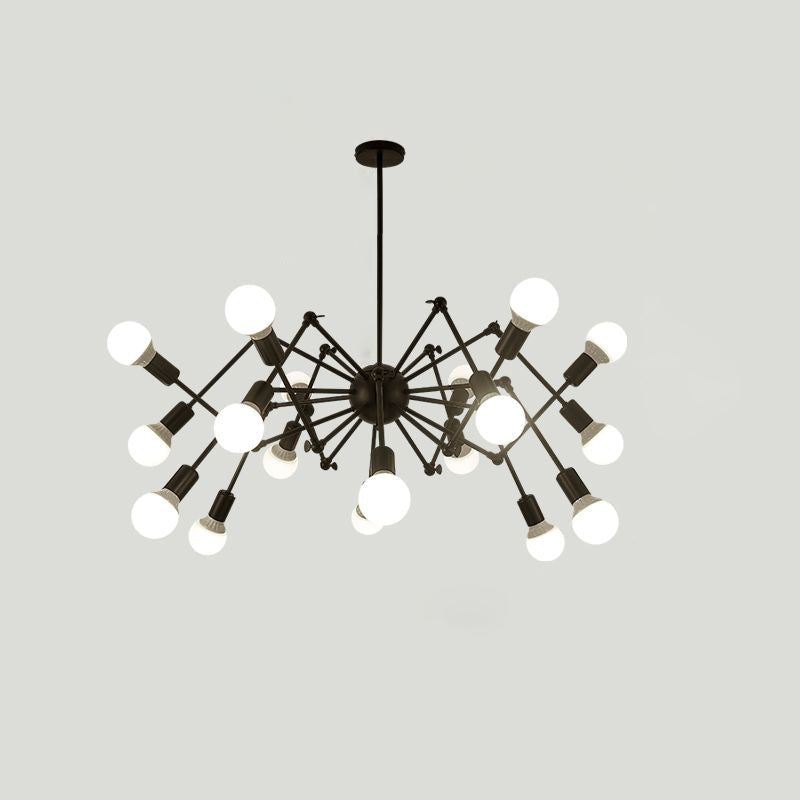 Spider Metal Chandelier: Modern Industrial Pendant Lighting For Clothing Shops And Commercial Spaces