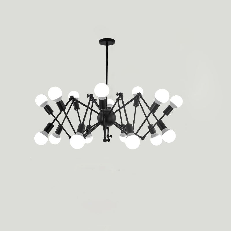 Spider Metal Chandelier: Modern Industrial Pendant Lighting For Clothing Shops And Commercial Spaces