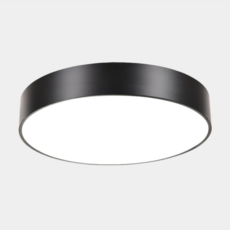 Minimalist Geometric Metal LED Ceiling Mount Light for Offices