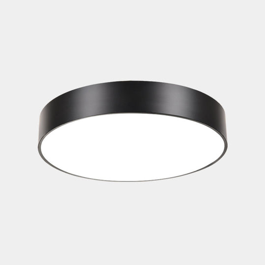 Minimalist Geometric Metal LED Ceiling Mount Light for Offices