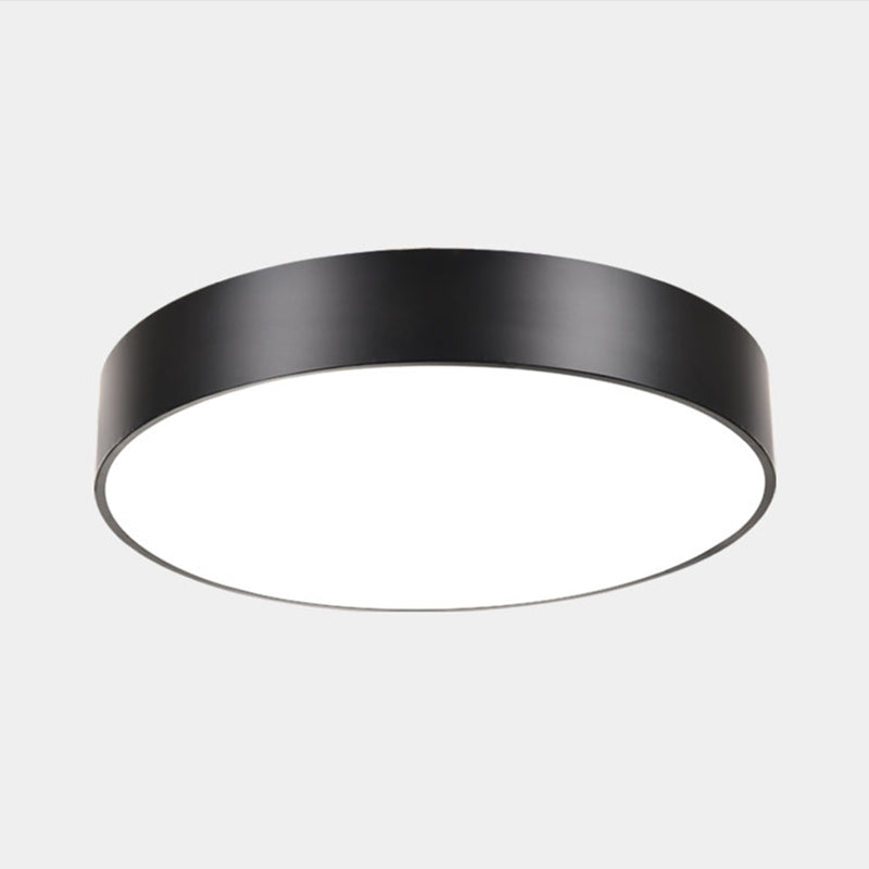 Minimalist Geometric Metal LED Ceiling Mount Light for Offices