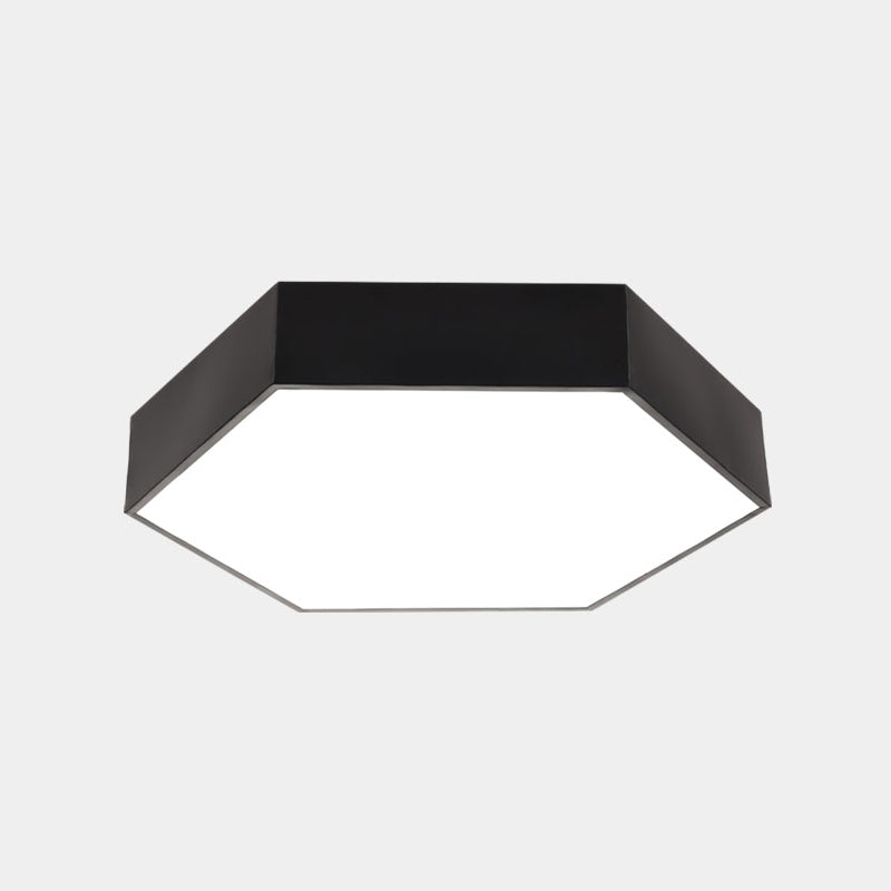 Minimalist Geometric Metal LED Ceiling Mount Light for Offices