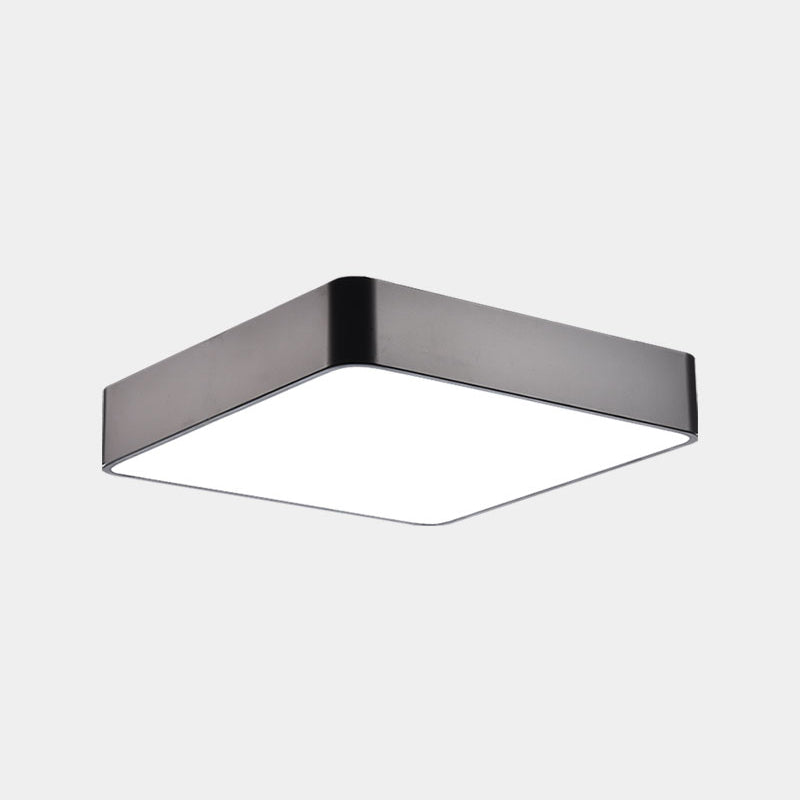 Minimalist Geometric Metal LED Ceiling Mount Light for Offices