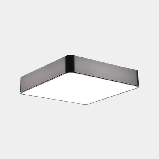 Minimalist Geometric Metal Led Ceiling Mount Light For Offices