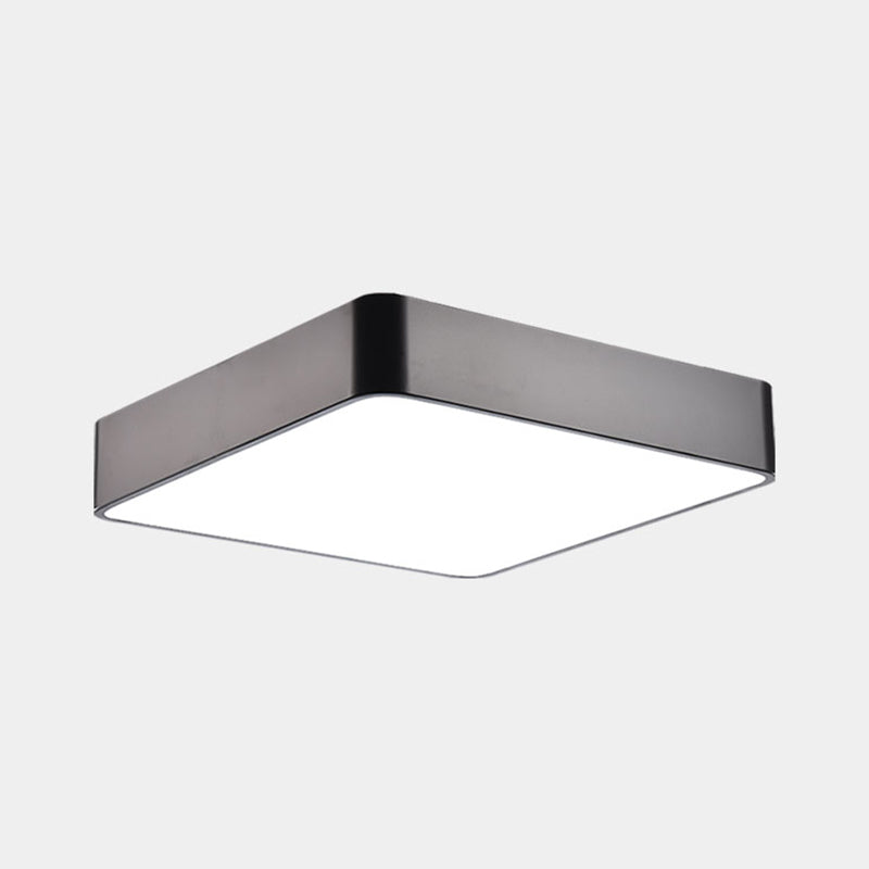 Minimalist Geometric Metal LED Ceiling Mount Light for Offices