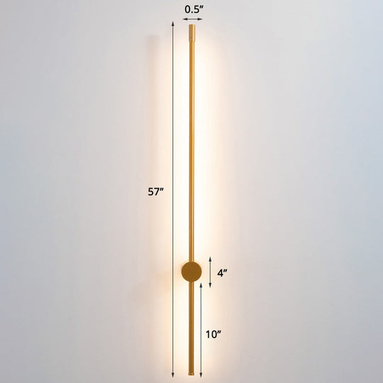 Minimalist Led Stair Sconce: Slim Aluminum Wall Light Fixture