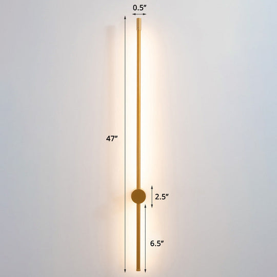 Minimalist Led Stair Sconce: Slim Aluminum Wall Light Fixture