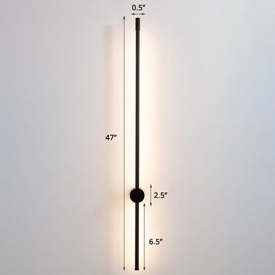 Minimalist Led Stair Sconce: Slim Aluminum Wall Light Fixture