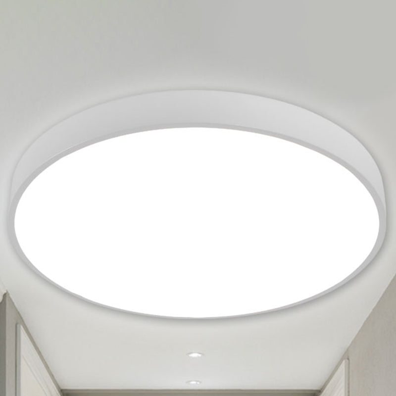 Illuminate Your Pathway: Round Nordic LED Flush Mount Ceiling Light with Acrylic Diffuser