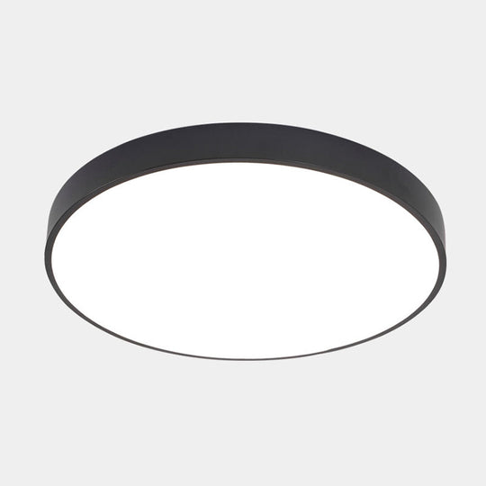 Illuminate Your Pathway: Round Nordic Led Flush Mount Ceiling Light With Acrylic Diffuser