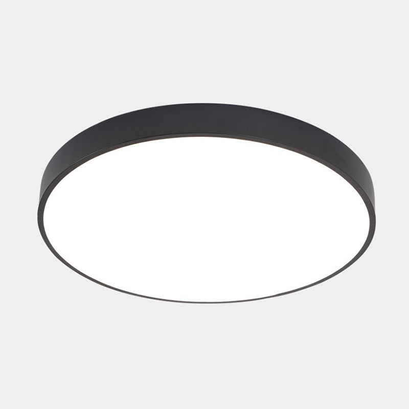 Illuminate Your Pathway: Round Nordic LED Flush Mount Ceiling Light with Acrylic Diffuser