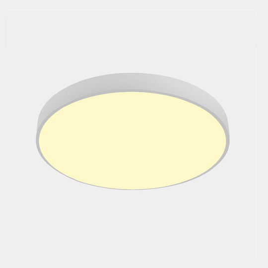 Illuminate Your Pathway: Round Nordic LED Flush Mount Ceiling Light with Acrylic Diffuser