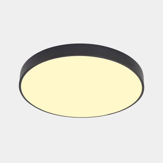 Illuminate Your Pathway: Round Nordic LED Flush Mount Ceiling Light with Acrylic Diffuser