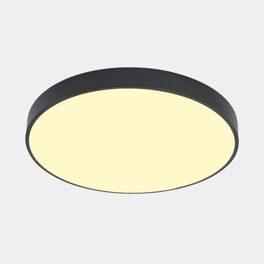 Illuminate Your Pathway: Round Nordic Led Flush Mount Ceiling Light With Acrylic Diffuser