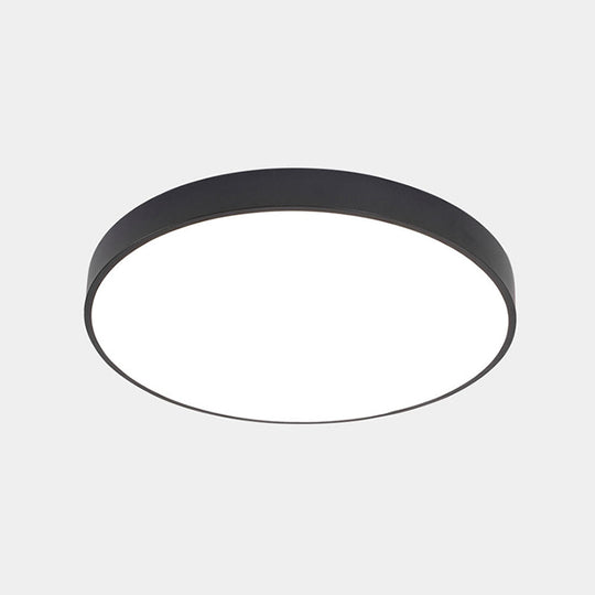 Illuminate Your Pathway: Round Nordic LED Flush Mount Ceiling Light with Acrylic Diffuser