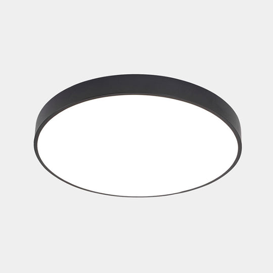 Illuminate Your Pathway: Round Nordic LED Flush Mount Ceiling Light with Acrylic Diffuser