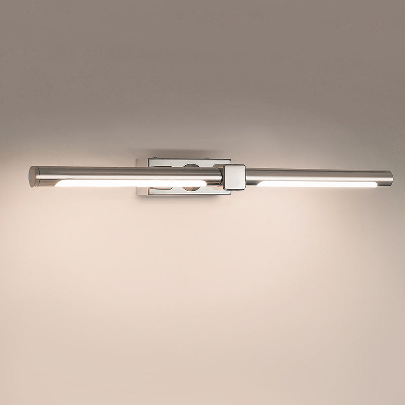 Modern Chrome Led Vanity Light Fixture For Wall Mount - Perfect Bathrooms