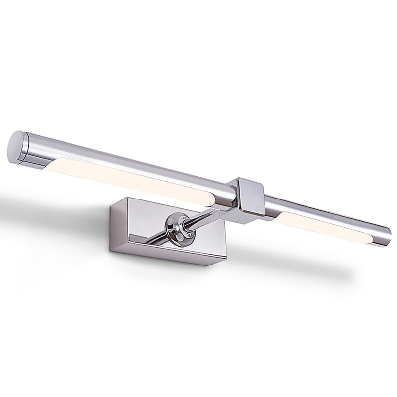 Modern Chrome Led Vanity Light Fixture For Wall Mount - Perfect Bathrooms