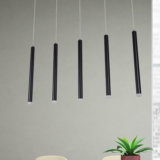 Daisy - Black Pipe Pendant Lighting - Modern 5/16 Lights Metal Cluster Pendant