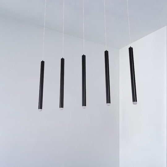 Daisy - Black Pipe Pendant Lighting - Modern 5/16 Lights Metal Cluster Pendant