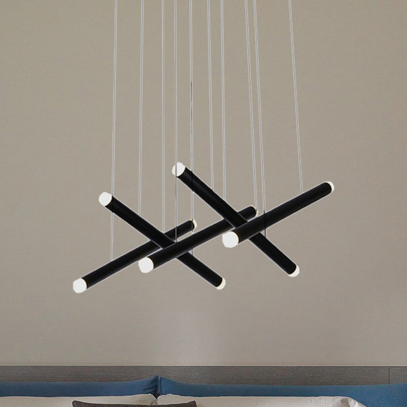 Daisy - Black Pipe Pendant Lighting - Modern 5/16 Lights Metal Cluster Pendant