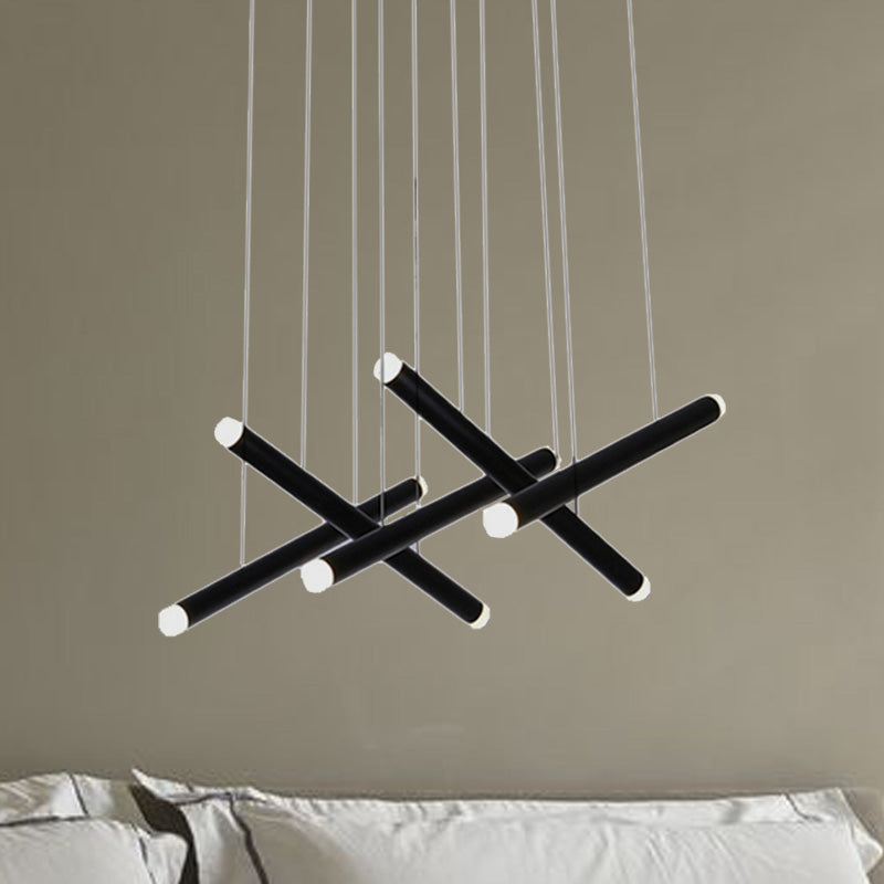 Daisy - Black Pipe Pendant Lighting - Modern 5/16 Lights Metal Cluster Pendant