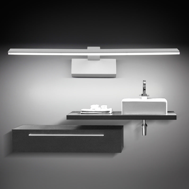 Minimalistic Led Mirror Light: Bar Shaped Acrylic Vanity Wall Fixture