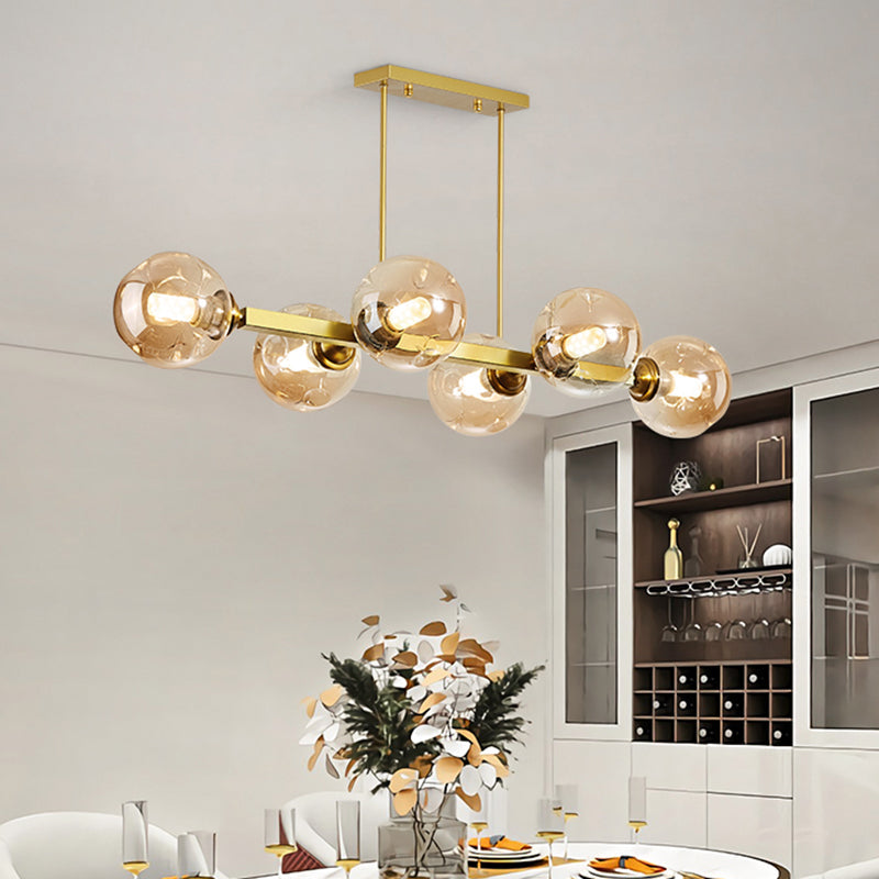 Bubbles Glass Pendant Light: Stylish Island Hanging Fixture For Postmodern Dining