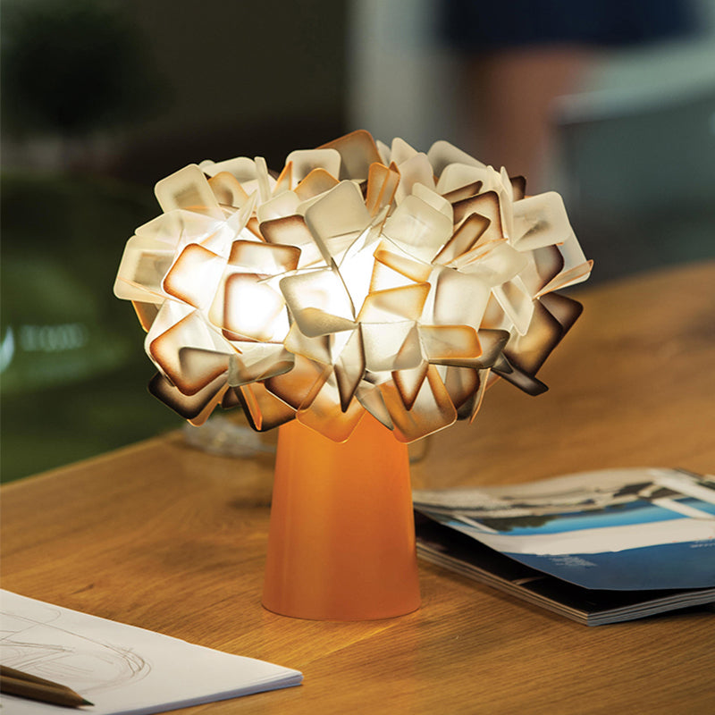 Origami Metal Flower Night Lamp: Decorative Led Accent Light For Living Room