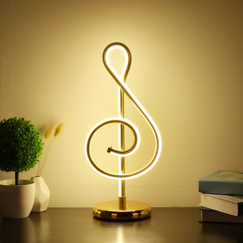 Modern Twist Led Lamp: Aluminum Night Table Light For Living Room With Power Switch