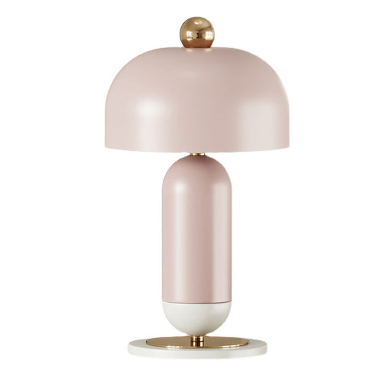 Mushroom Table Lamp - Macaron Style Metal 2 Lights Perfect Night Light For Girls Bedroom