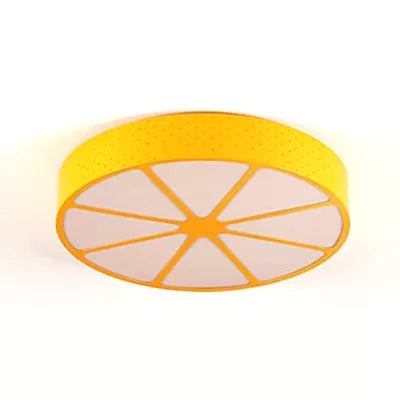 Lively Lemon-Shaped Acrylic Ceiling Mount Light: Ideal For Teens